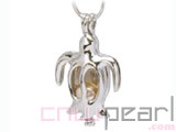 10pcs 18KGP wish pearl pendants (cages) in vulture design